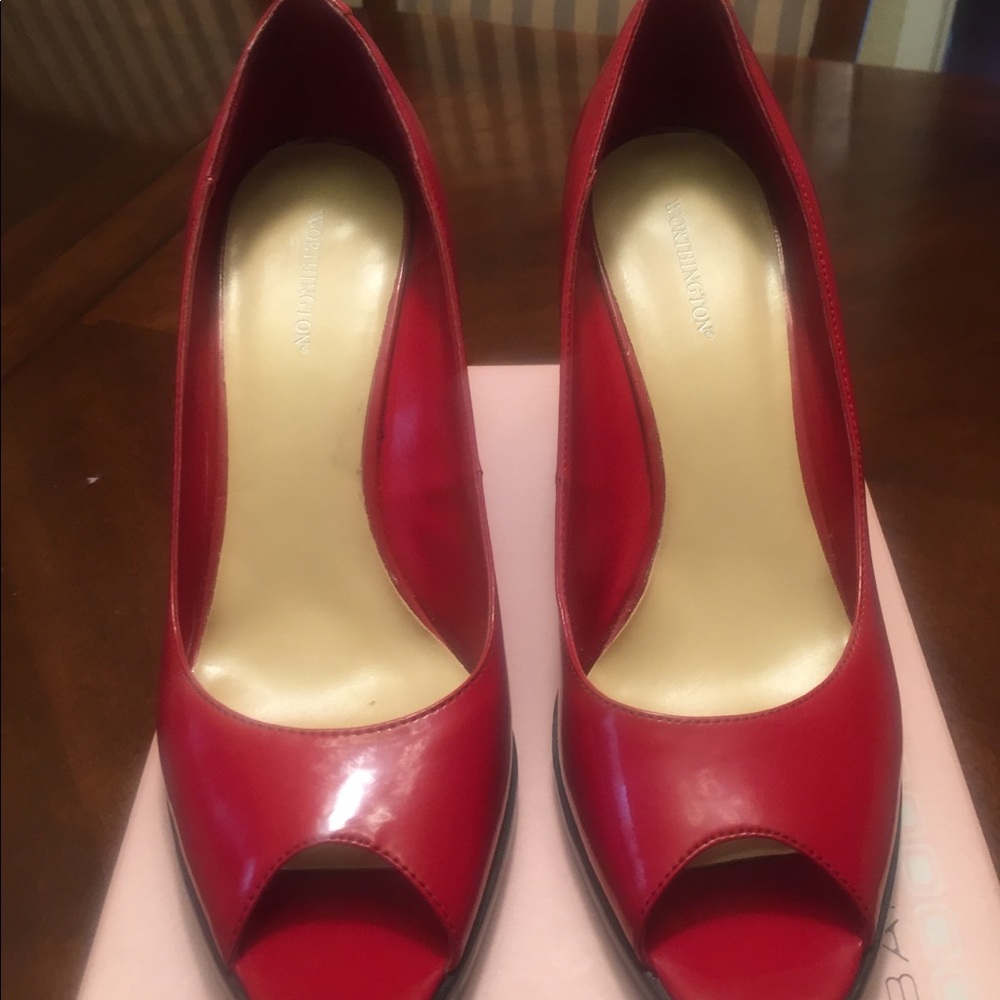 Red Open Toe Heel